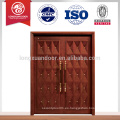 Diseño simple / doble de la puerta principal de madera. Puerta principal de madera de teca para la venta